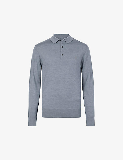 ALLSAINTS: Mode slim-fit wool polo shirt