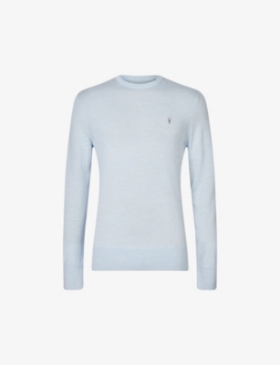 Allsaints Mode Slim Fit Wool Sweater In Seafront Blue