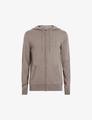 All saints mode store merino zip hoodie