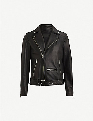 ALLSAINTS: Wick leather biker jacket