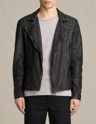ALLSAINTS - Cargo leather biker jacket | Selfridges.com