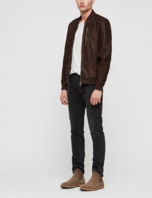 ALLSAINTS KINO LEATHER BOMBER JACKET