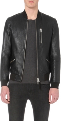 ALLSAINTS - Utility leather bomber jacket | Selfridges.com