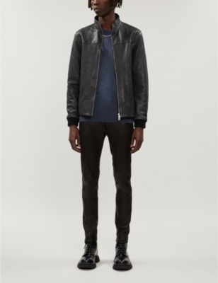 Allsaints Astoria Leather Jacket Selfridges Com