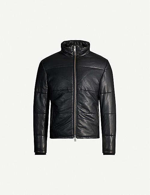 ALLSAINTS: Coronet leather padded jacket