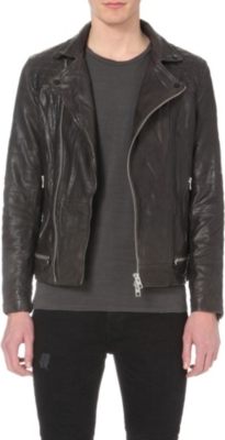 ALLSAINTS - Conroy leather biker jacket | Selfridges.com