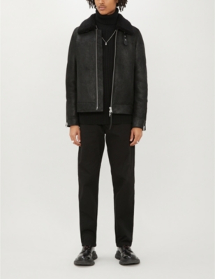 ALLSAINTS Gunstor shearling jacket Selfridges