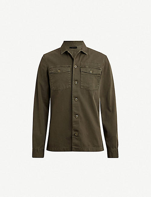 ALLSAINTS: Spotter slim-fit cotton-twill shirt