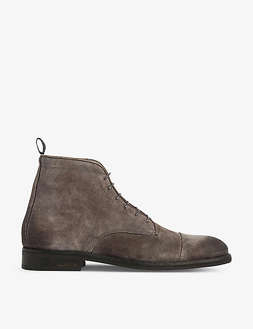 ALLSAINTS: Harland lace-up suede desert boots