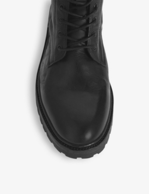 Tobias lace-up leather ankle boots