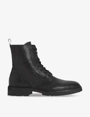 ALLSAINTS: Tobias lace-up leather ankle boots