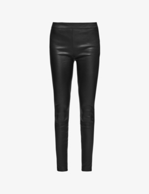 reiss leather pants