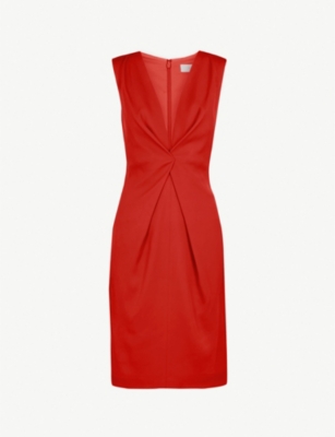 reiss mosaic twist front dress