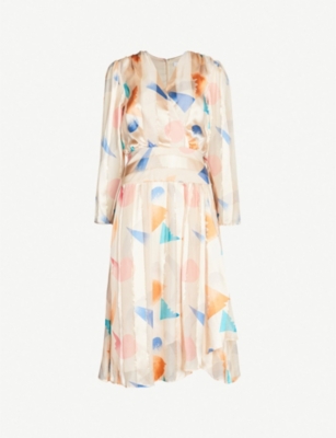 reiss silk dress