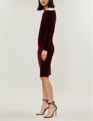 reiss elsa velvet dress