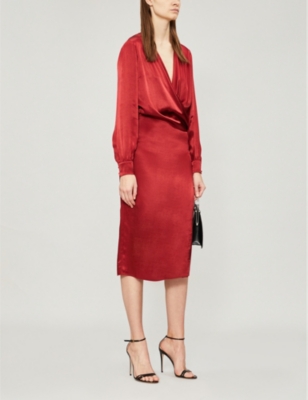 reiss raspberry dress