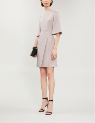 reiss myra tailored wrap front dress