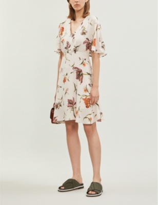 reiss ruby floral dress