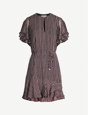 reiss leila burnout dress