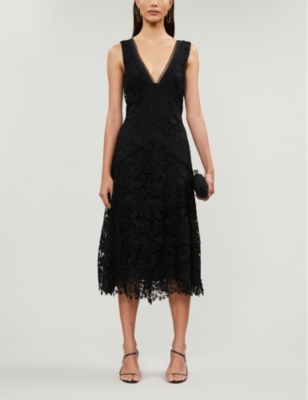 REISS - Barbara lace midi dress 