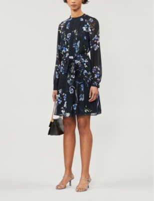 REISS - Nettie chiffon mini dress 