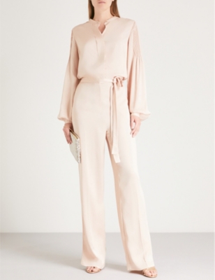 wide leg short sleeve jumpsuit