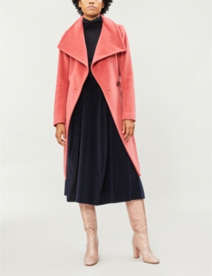 reiss raspberry coat