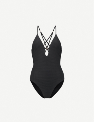 reiss black swimsuit