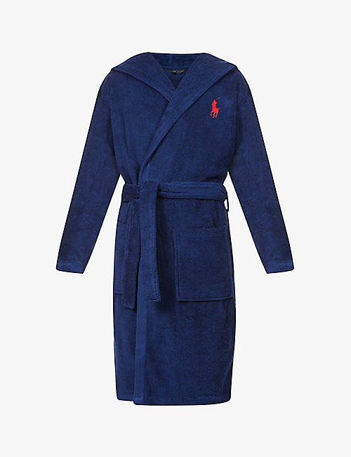 RALPH LAUREN HOME: Logo-embroidered cotton dressing gown