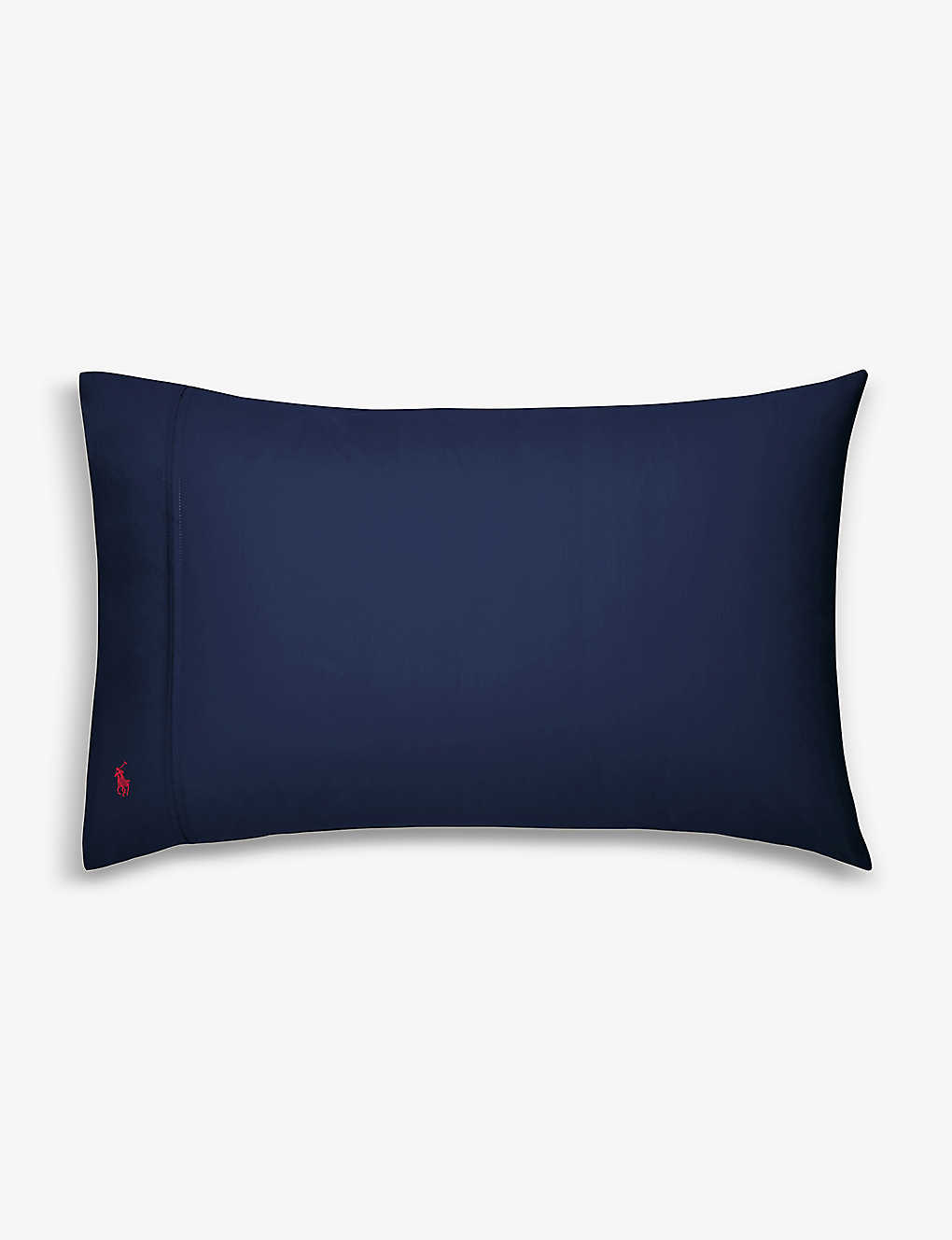 Ralph Lauren Navy Player King-size Cotton Pillowcase 50cm X 90cm King