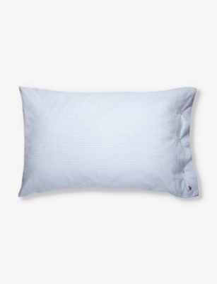 RALPH LAUREN HOME: Oxford striped cotton pillowcase set of two 51cm x 76cm