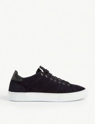 The Kooples Blue Suede Trainers With Chunky Sole In Nav03 | ModeSens
