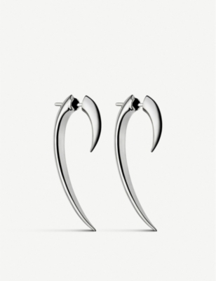 SHAUN LEANE: Hook sterling silver earrings
