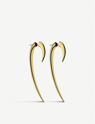 Shop Shaun Leane Women's Hook Yellow Gold-plated Vermeil Silver Earrings