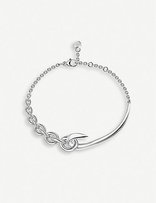 SHAUN LEANE: Hook chain silver bracelet