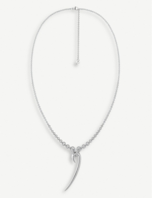 SHAUN LEANE: Drop hook sterling silver necklace