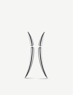 SHAUN LEANE: Quill stainless steel earrings