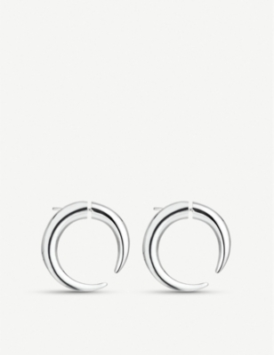 SHAUN LEANE: Quill sterling silver earrings