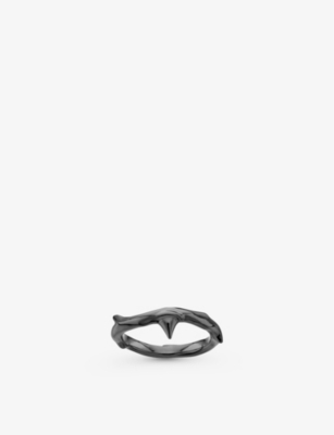 Shaun Leane Rose Thorn Black Rhodium-plated Silver Ring