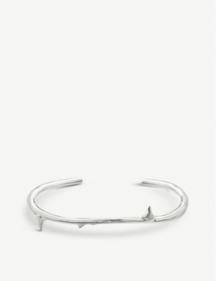 SHAUN LEANE: Rose Thorn sterling silver bangle