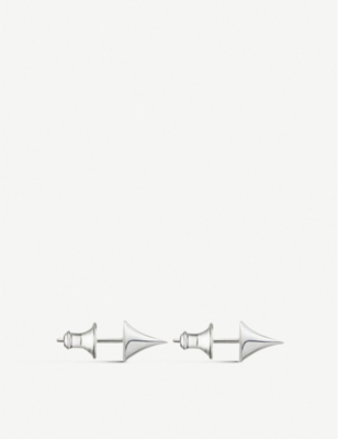 SHAUN LEANE: Rose Thorn sterling silver earrings