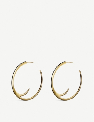 Shaun Leane Cat Claw Yellow-gold Vermeil Hoop Earrings