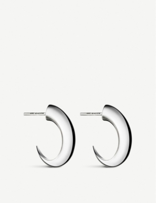 SHAUN LEANE: Cat Claw sterling silver hoop earrings