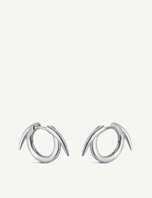 Shaun Leane Thorn Hoop Sterling Silver Earrings