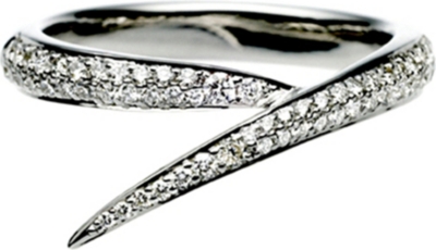 SHAUN LEANE - Signature 18ct white-gold and diamond interlocking ring ...