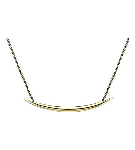 Shaun Leane Quill Gold-plate necklace