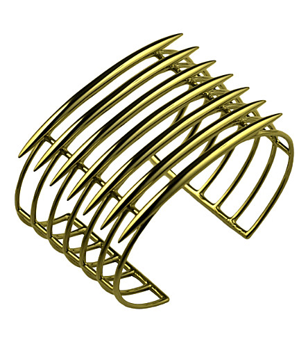 Shaun Leane Grid silver and rose-gold vermeil quill cuff