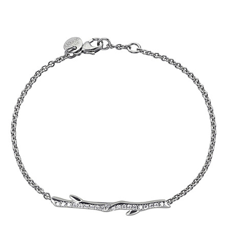 Shaun Leane Sterling silver and diamond Cherry Branch bracelet