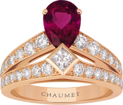 CHAUMET - Joséphine Tiara 18ct pink-gold, rubellite and ...