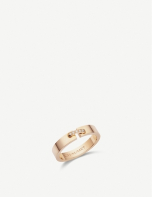 CHAUMET: Liens Evidence 18ct rose-gold and diamond wedding band